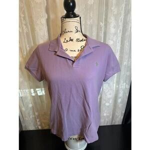 Ralph Lauren Women's "The Skinny Polo" Shirt - Lavender, Size XL